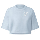 Jolly & Goode Crop Tops Light Washed Denim / S Fanciful & Fulsome Boxy Cropped Tee Cheeky British Style
