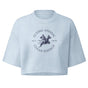 Jolly & Goode Crop Tops Light Washed Denim / S Flying Animal Clean Energy Crop Top | Boxy Fit Cheeky British Style