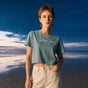 Jolly & Goode Crop Tops Mineral / XS Chalk Stream Island | Clarity Always | Cotton Crop Top Cheeky British Style