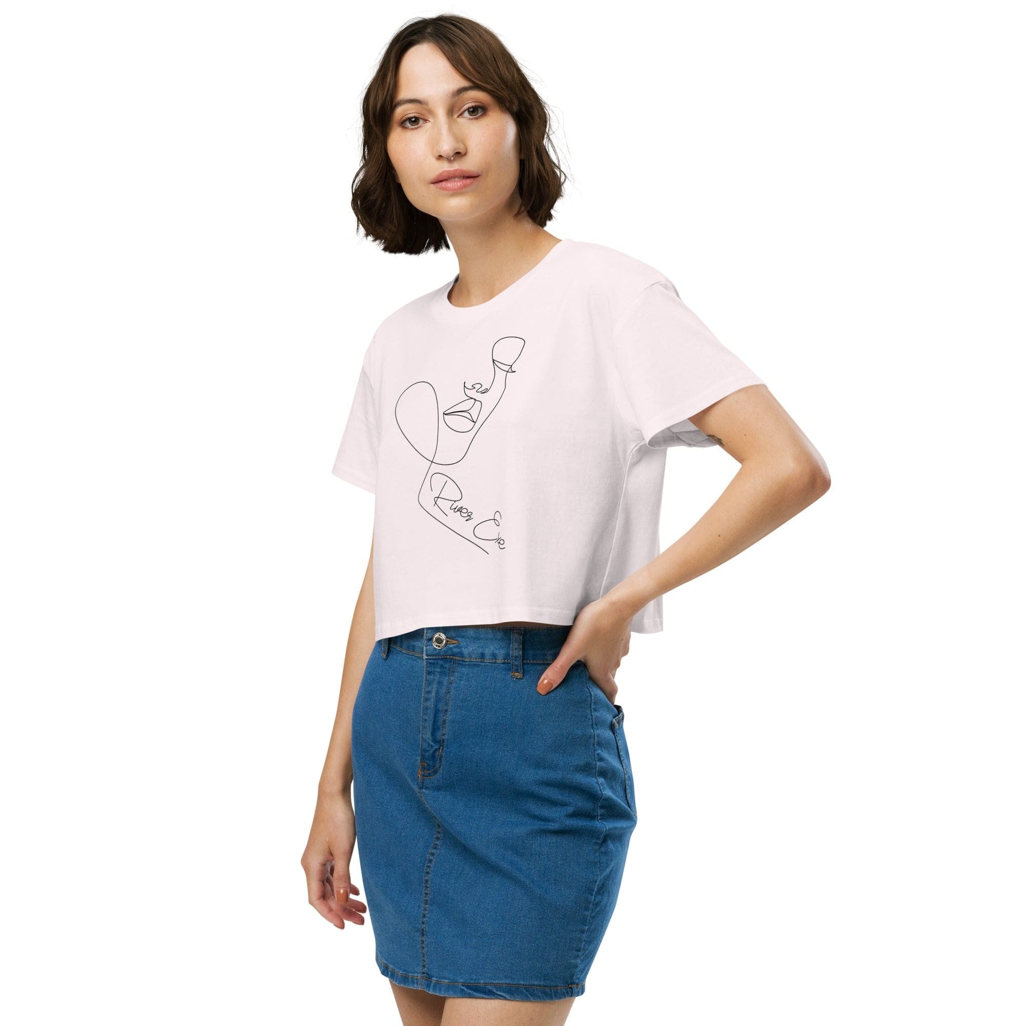Jolly & Goode Crop Tops Orchid / XS River Exe Crop Top | Exeter Gift Shop Cheeky British Style