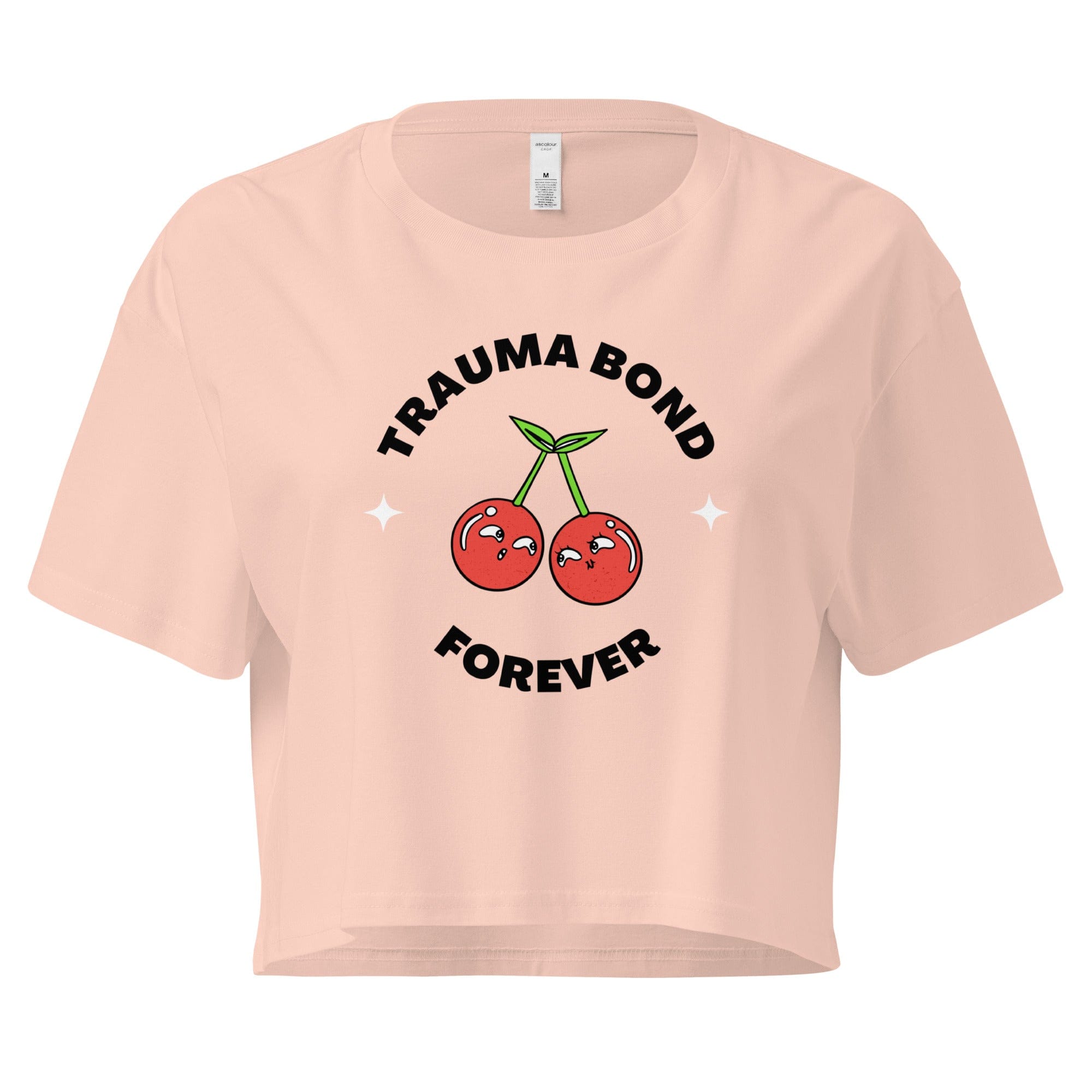 Jolly & Goode Crop Tops Pale Pink / XS Trauma Bond Forever Crop Top Cheeky British Style