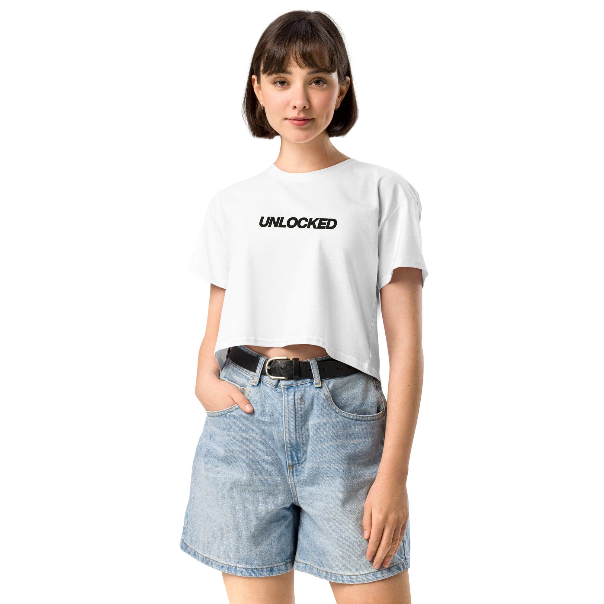 Jolly & Goode Crop Tops Unlocked Crop Top Cheeky British Style