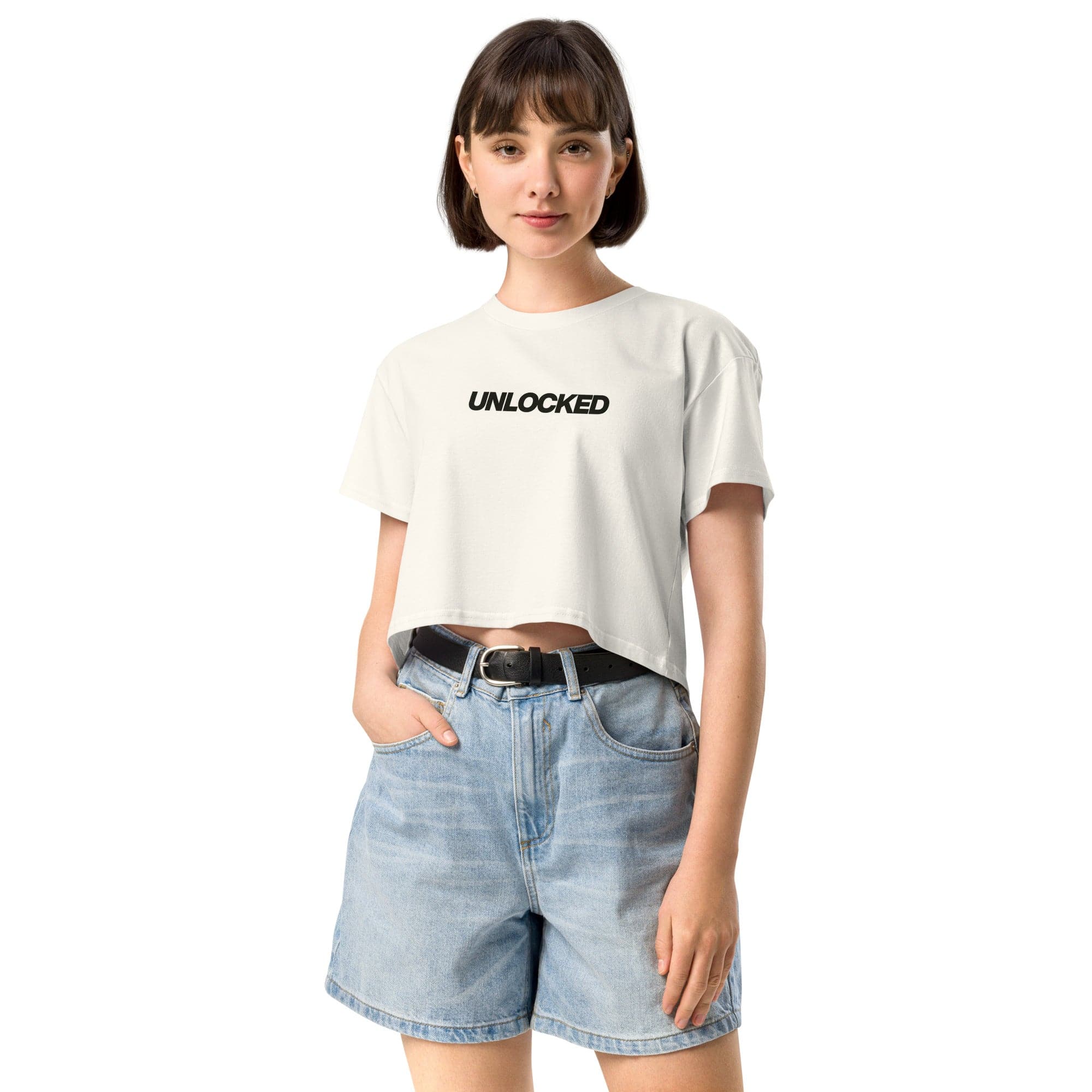 Jolly & Goode Crop Tops Unlocked Crop Top Cheeky British Style