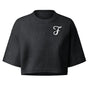 Jolly & Goode Crop Tops Washed Black / S Fanciful & Fulsome Boxy Cropped Tee Cheeky British Style