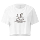 Jolly & Goode Crop Tops White / XS A Little Something Extra Unicorn Crop Top Cheeky British Style