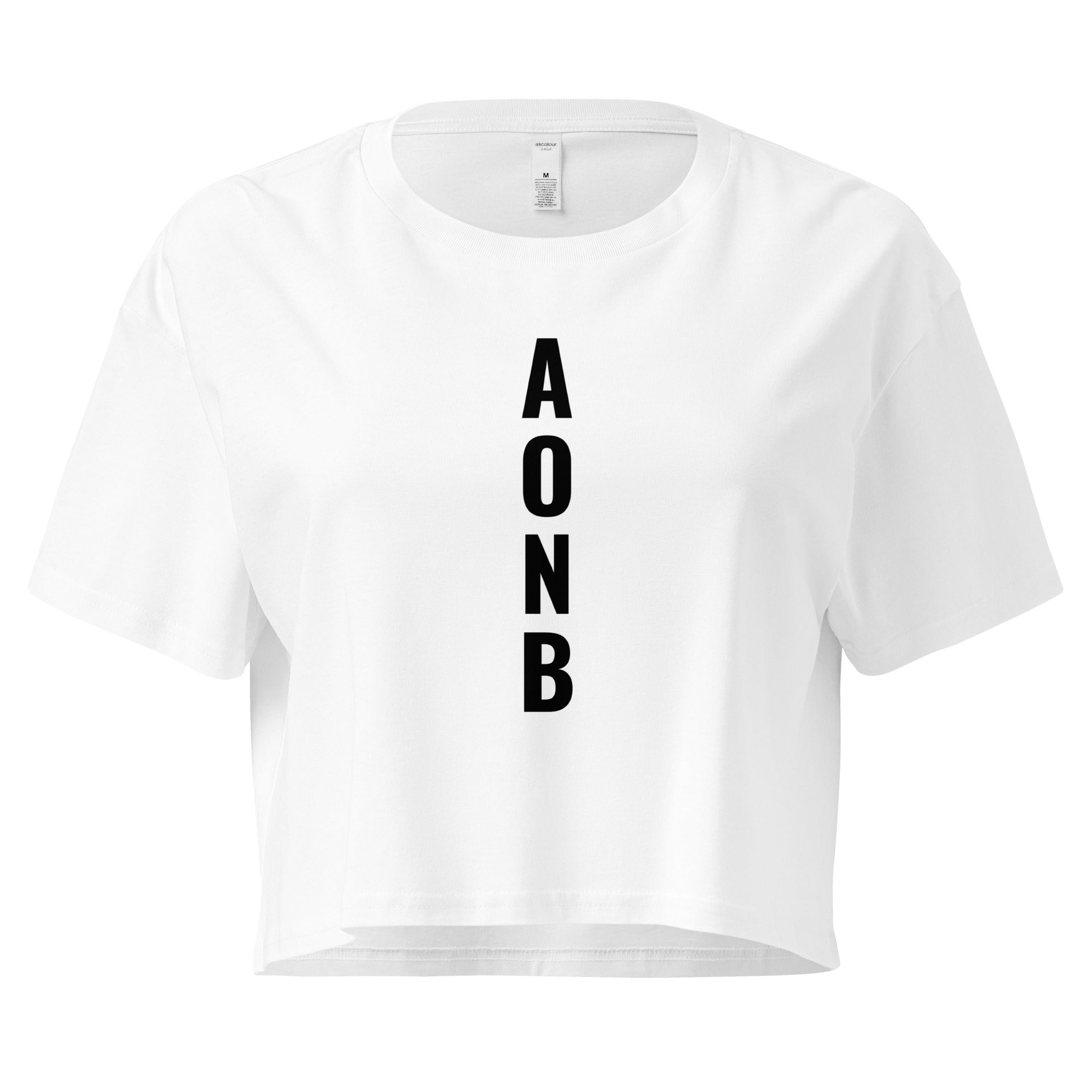 Jolly & Goode Crop Tops White / XS AONB Area of Outstanding Natural Beauty | Women’s Crop Top Cheeky British Style