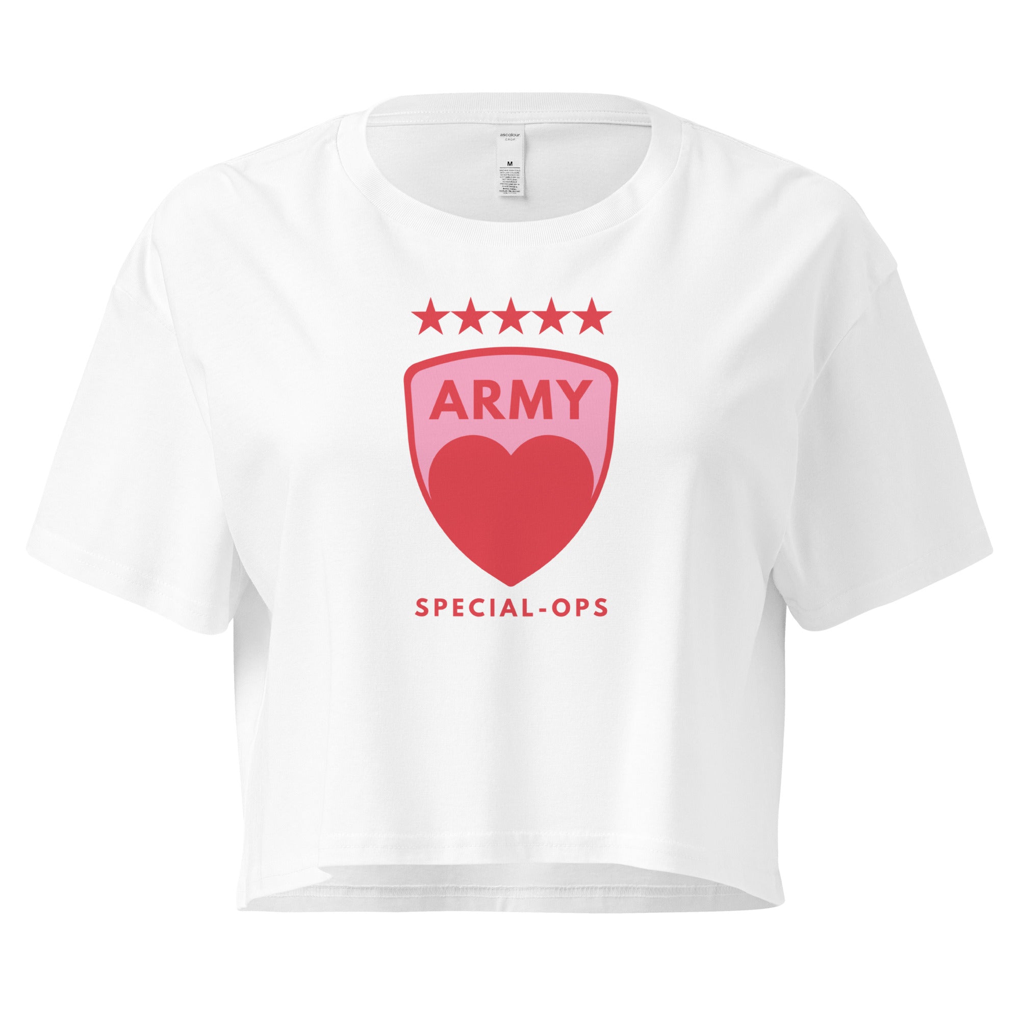 Jolly & Goode Crop Tops White / XS Army of Love Special Ops Women’s Crop Top Cheeky British Style