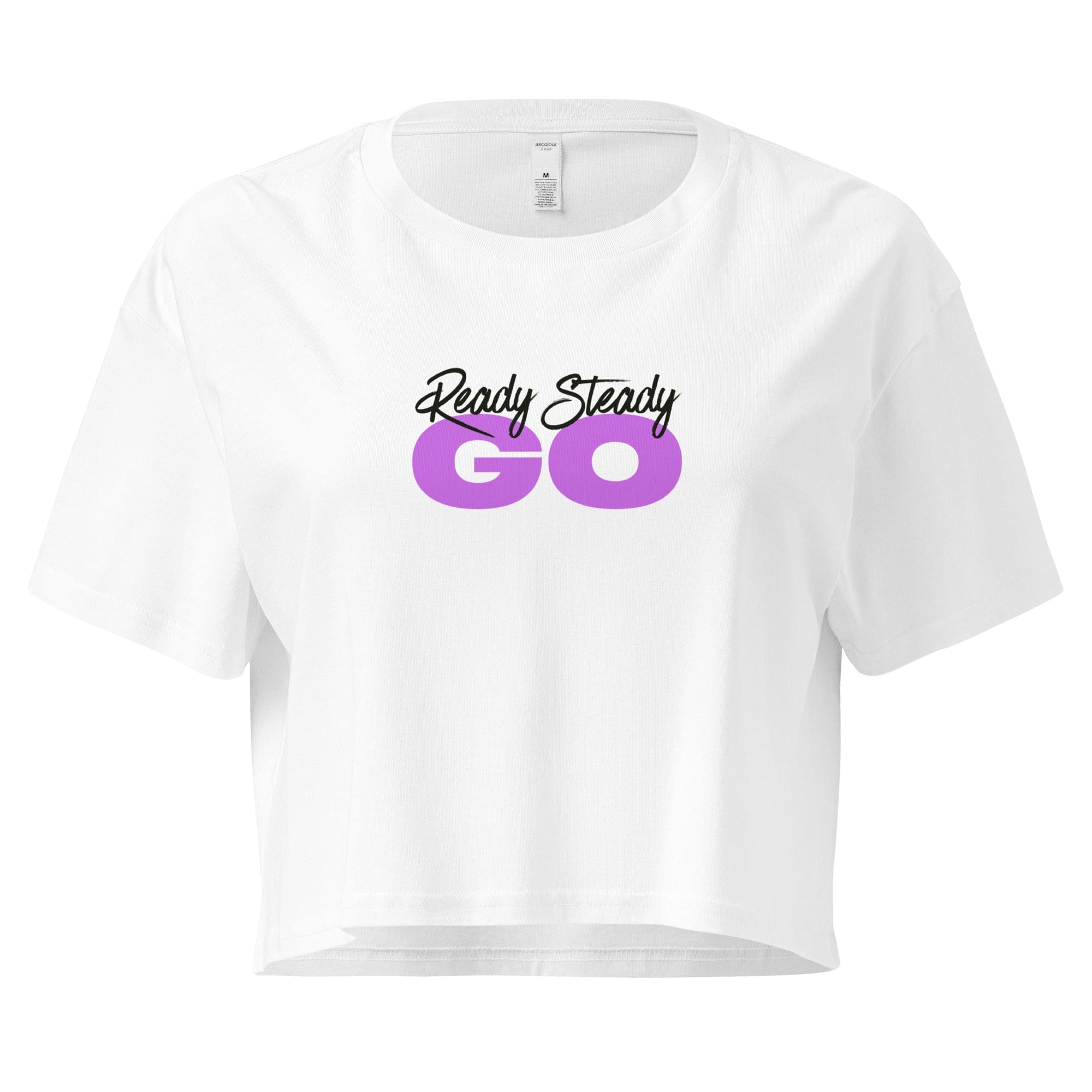 Jolly & Goode Crop Tops White / XS Ready Steady Go | Crop Top Cheeky British Style