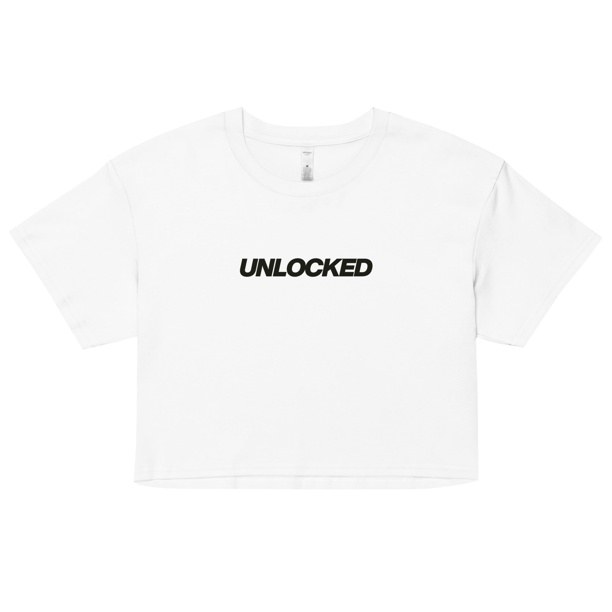 Jolly & Goode Crop Tops White / XS Unlocked Crop Top Cheeky British Style