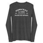 Jolly & Goode Dark Grey Heather / XS Permacrisis & Sons Long-Sleeve Shirt Cheeky British Style