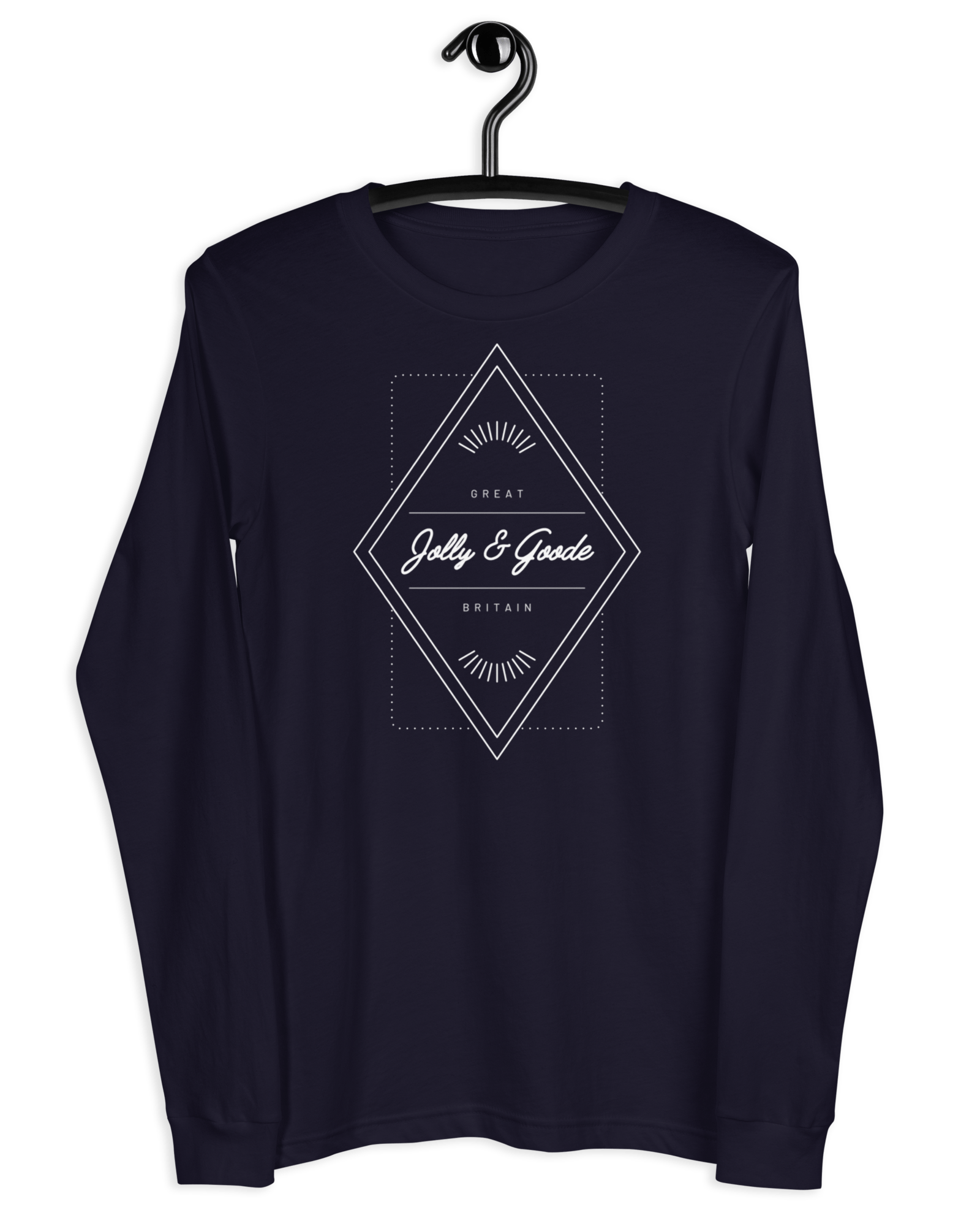 Jolly & Goode Diamond Long-Sleeve Shirt Navy / XS Jolly & Goode