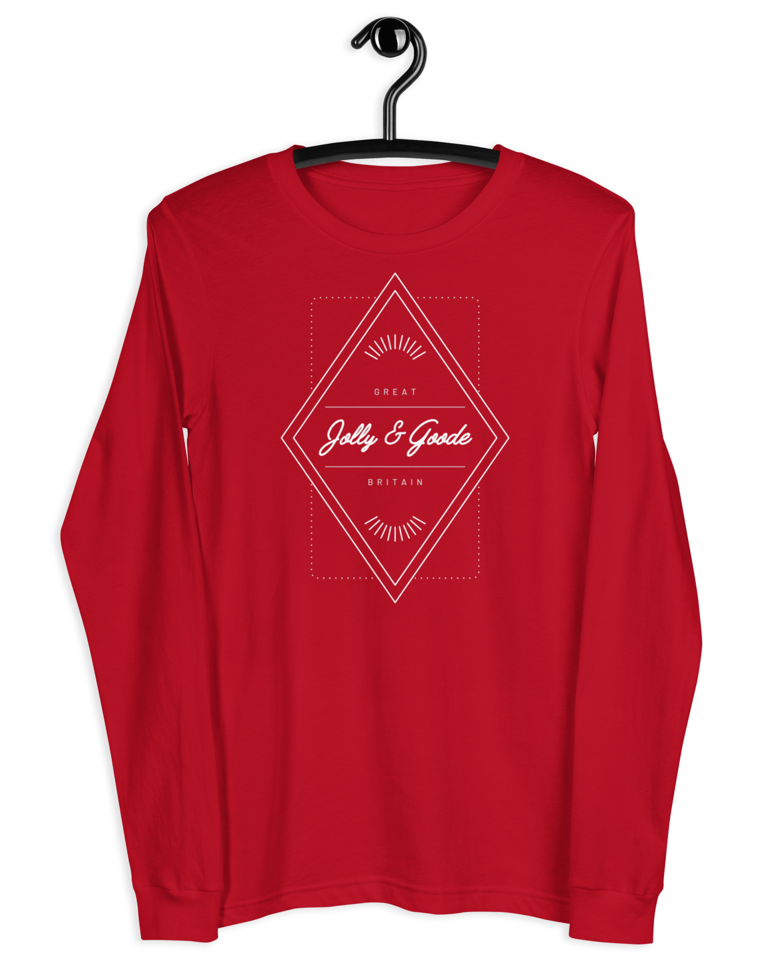 Jolly & Goode Diamond Long-Sleeve Shirt Red / XS Jolly & Goode