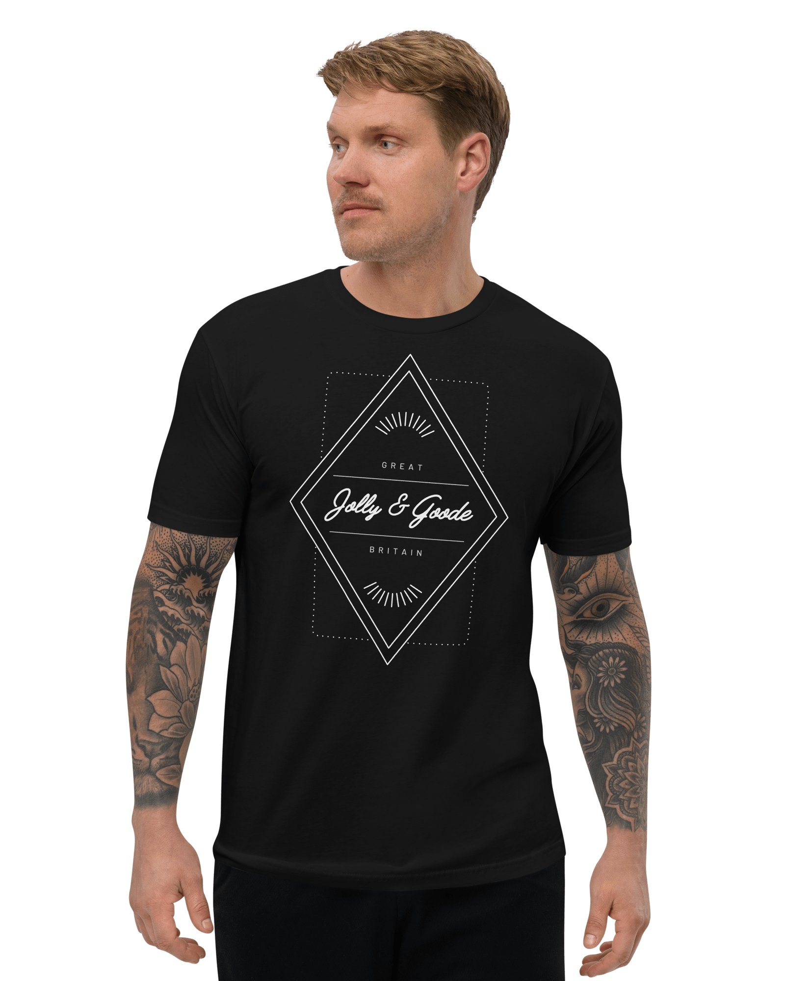 Jolly & Goode Diamond Men's Fitted T-shirt Black / XS Jolly & Goode