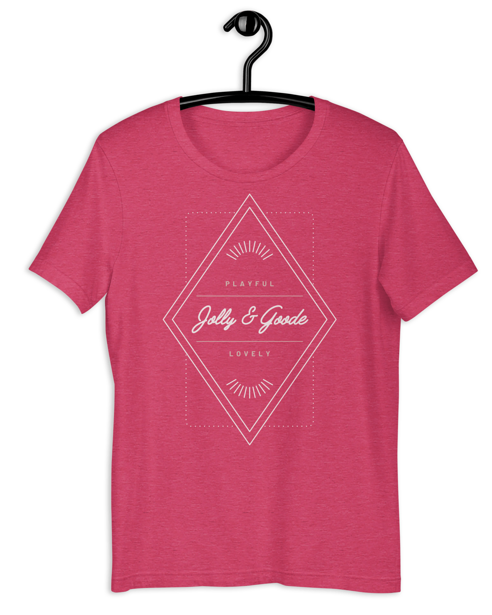 Jolly & Goode Diamond T-shirt Heather Raspberry / S Jolly & Goode