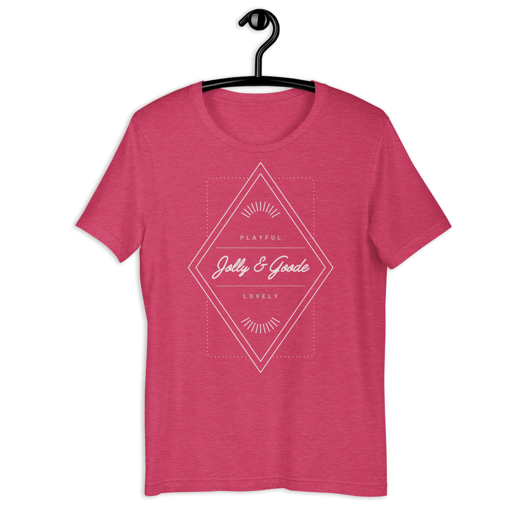 Jolly & Goode Diamond T-shirt Heather Raspberry / S Jolly & Goode