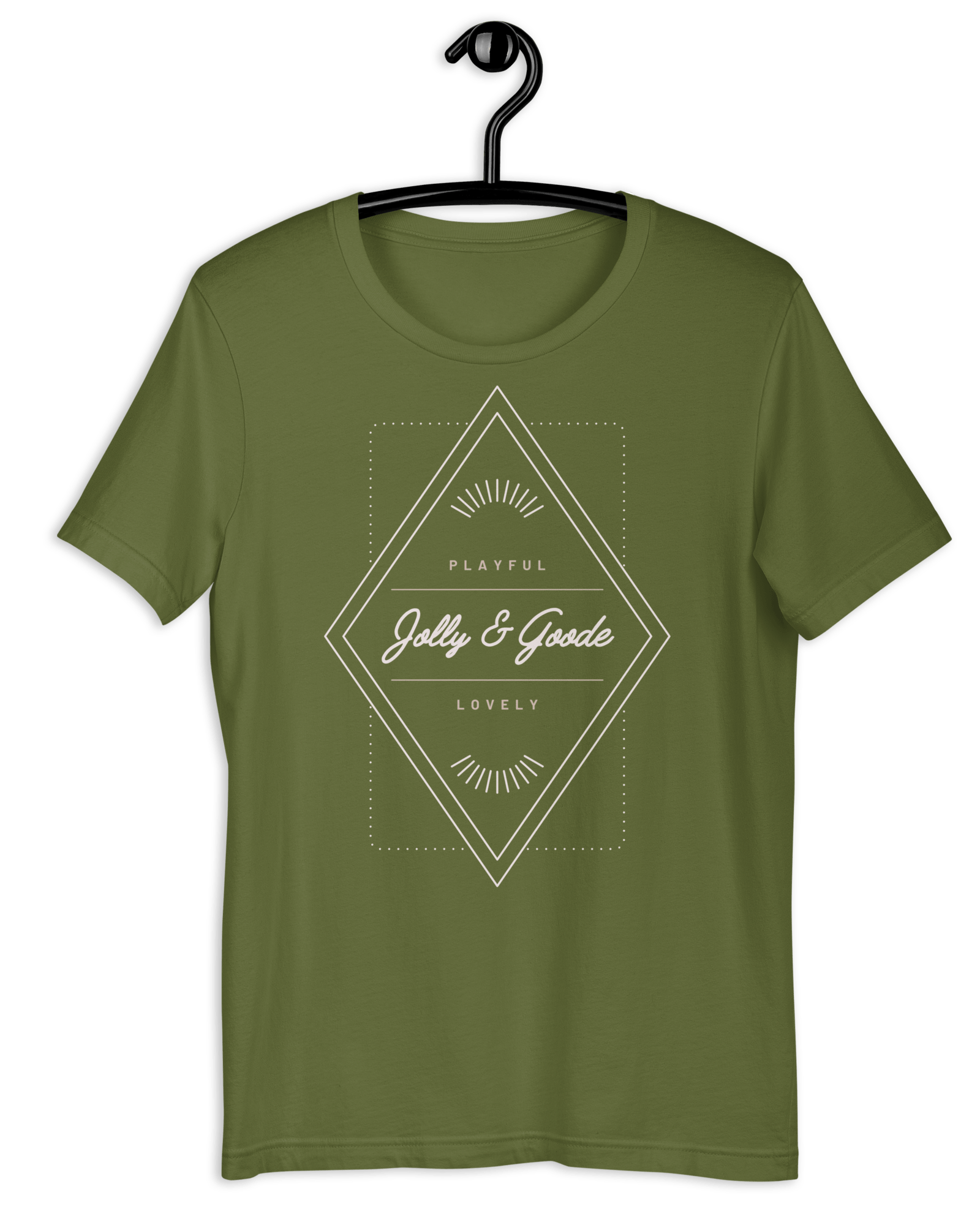 Jolly & Goode Diamond T-shirt Olive / S Jolly & Goode