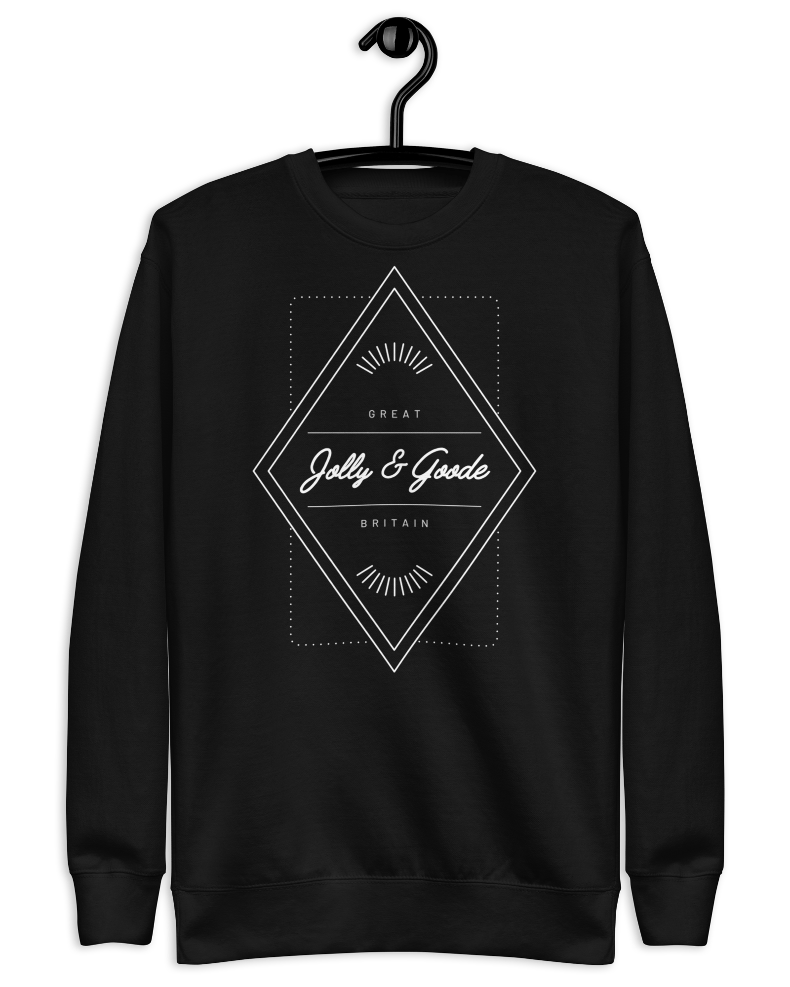 Jolly & Goode Diamond Unisex Sweatshirt Black / S Jolly & Goode