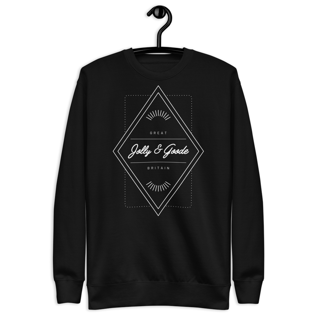 Jolly & Goode Diamond Unisex Sweatshirt Black / S Jolly & Goode
