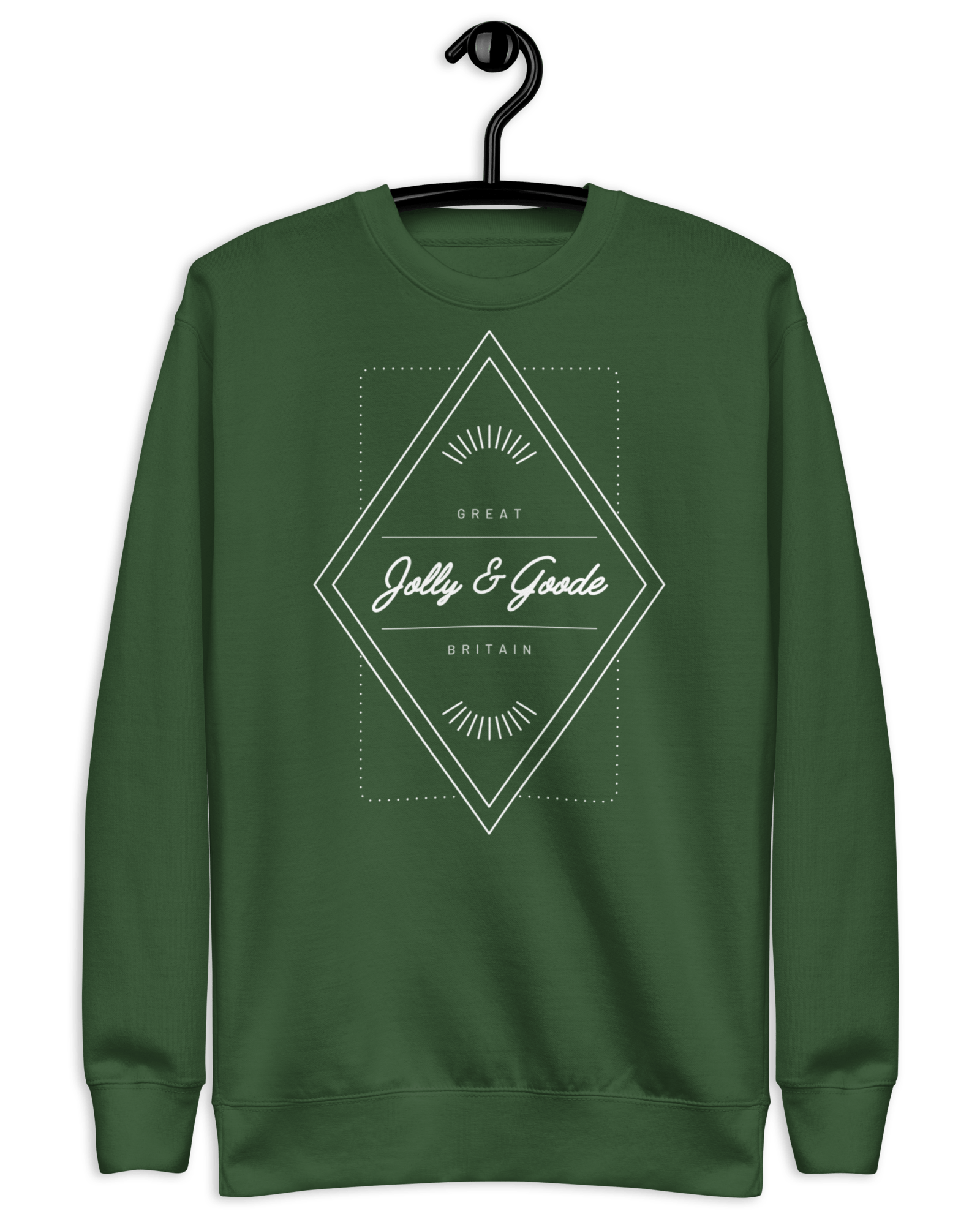 Jolly & Goode Diamond Unisex Sweatshirt Forest Green / S Jolly & Goode