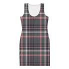 Jolly & Goode Dresses Tartan Pink Fitted Dress | Bodycon Dress Cheeky British Style