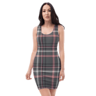 Jolly & Goode Dresses Tartan Pink Fitted Dress | Bodycon Dress Cheeky British Style