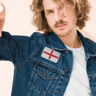 Jolly & Goode Embroidered Patch Flag of England Embroidered Patch Cheeky British Style