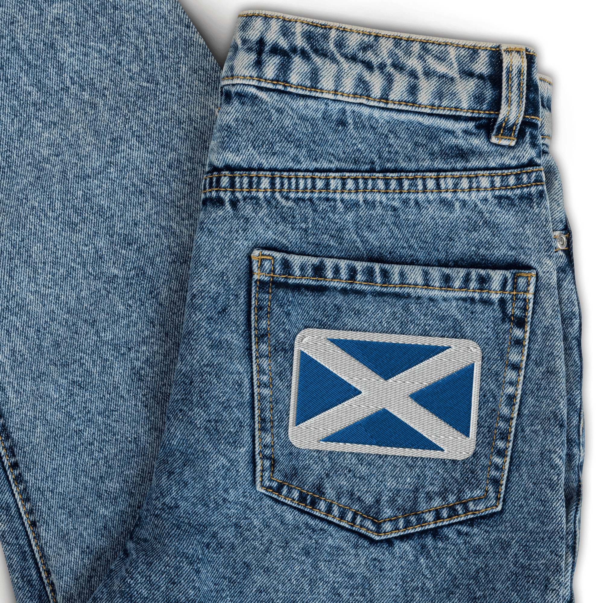 Jolly & Goode Embroidered Patch Flag of Scotland Embroidered Patch Cheeky British Style