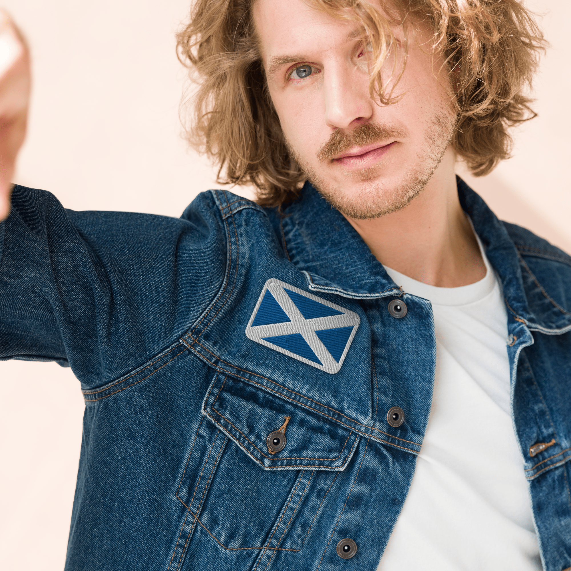 Jolly & Goode Embroidered Patch Flag of Scotland Embroidered Patch Cheeky British Style