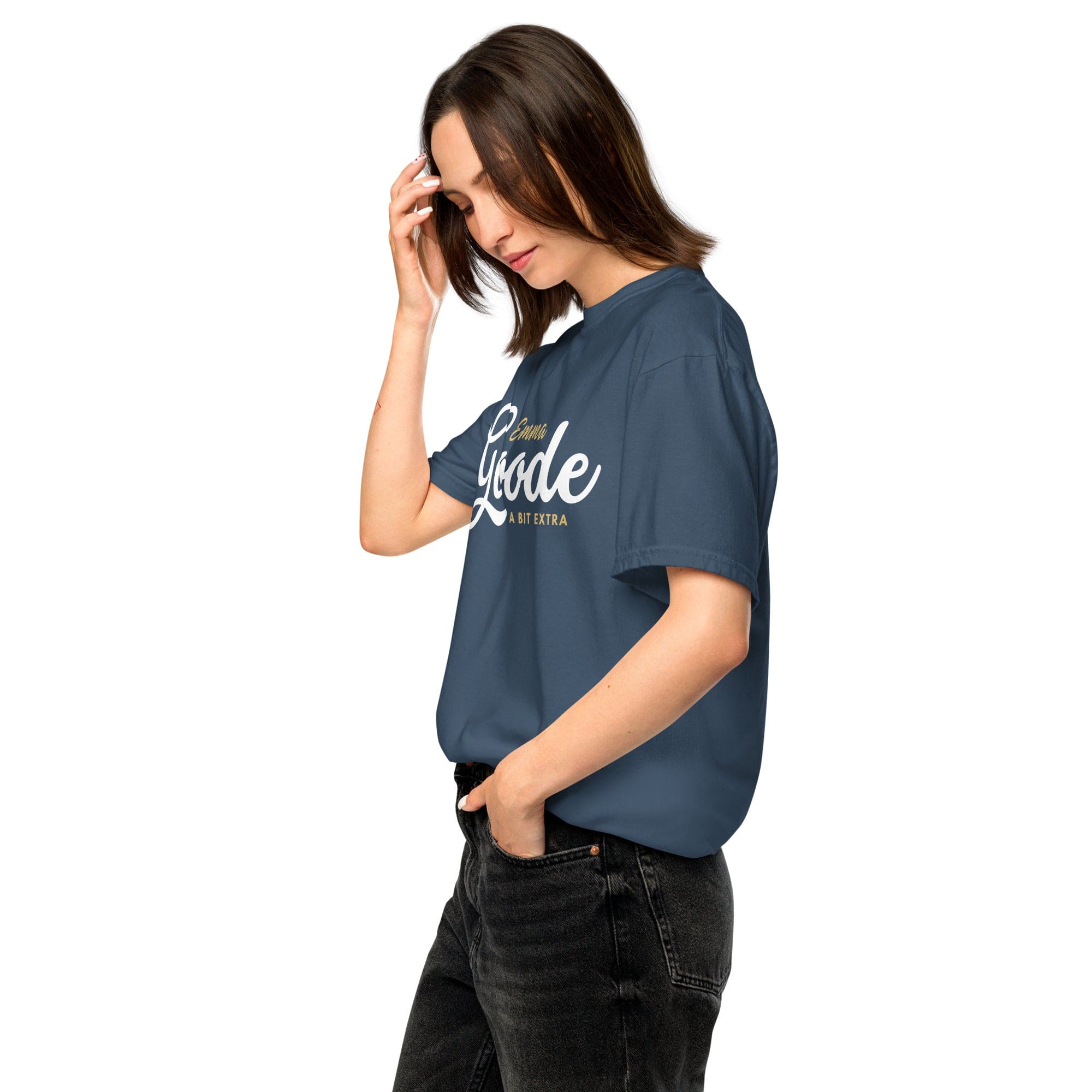 Jolly & Goode Emma Goode A Bit Extra Tee | Garment-dyed heavyweight cotton Cheeky British Style