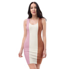 Jolly & Goode Fitted Dress XS Neapolitan Ice Cream Bodycon Dress Cheeky British Style