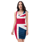 Jolly & Goode Fitted Dress XS Union Jack Bodycon Dress | Fitted Dress Cheeky British Style