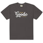Jolly & Goode Graphite / S Emma Goode A Bit Extra Tee | Garment-dyed heavyweight cotton Cheeky British Style