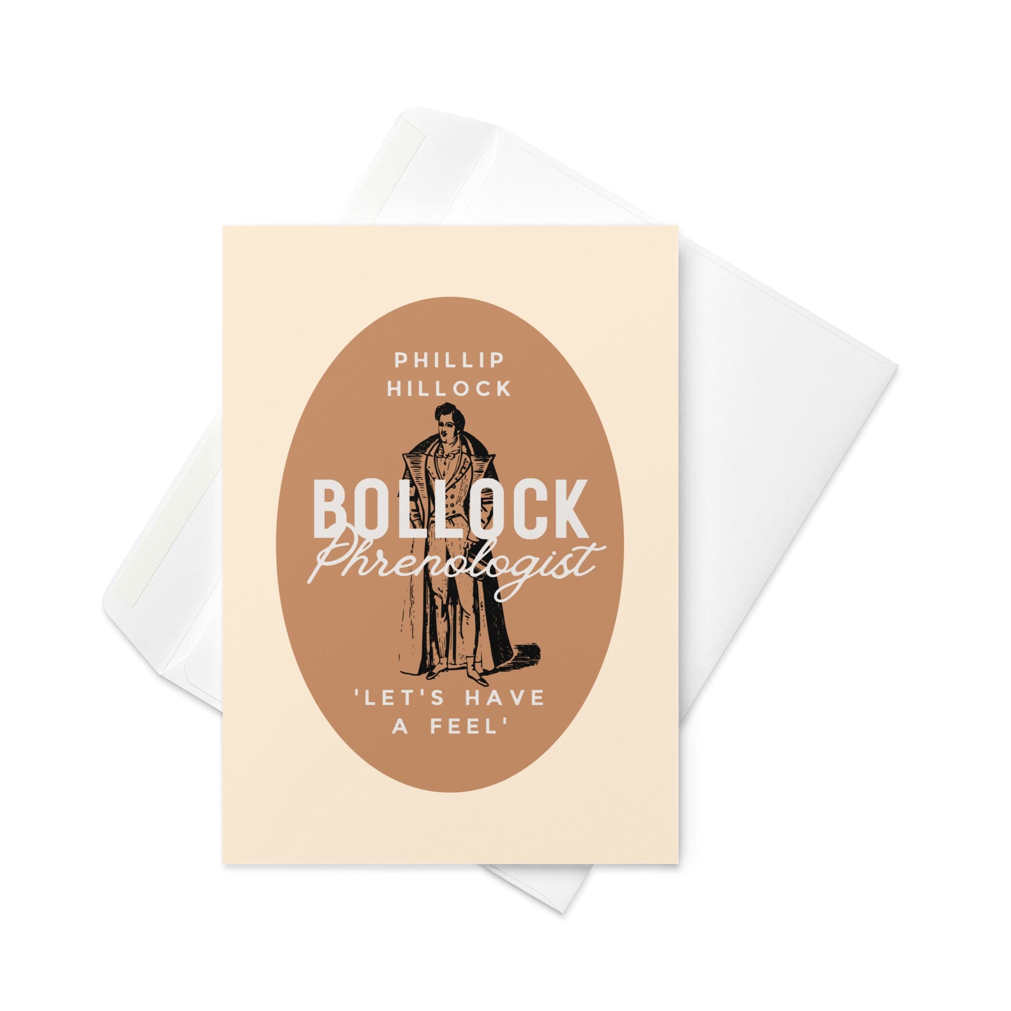 Jolly & Goode Greeting & Note Cards 5″×7″ Phillip Hillock Bollock Phrenologist Greeting Card Cheeky British Style