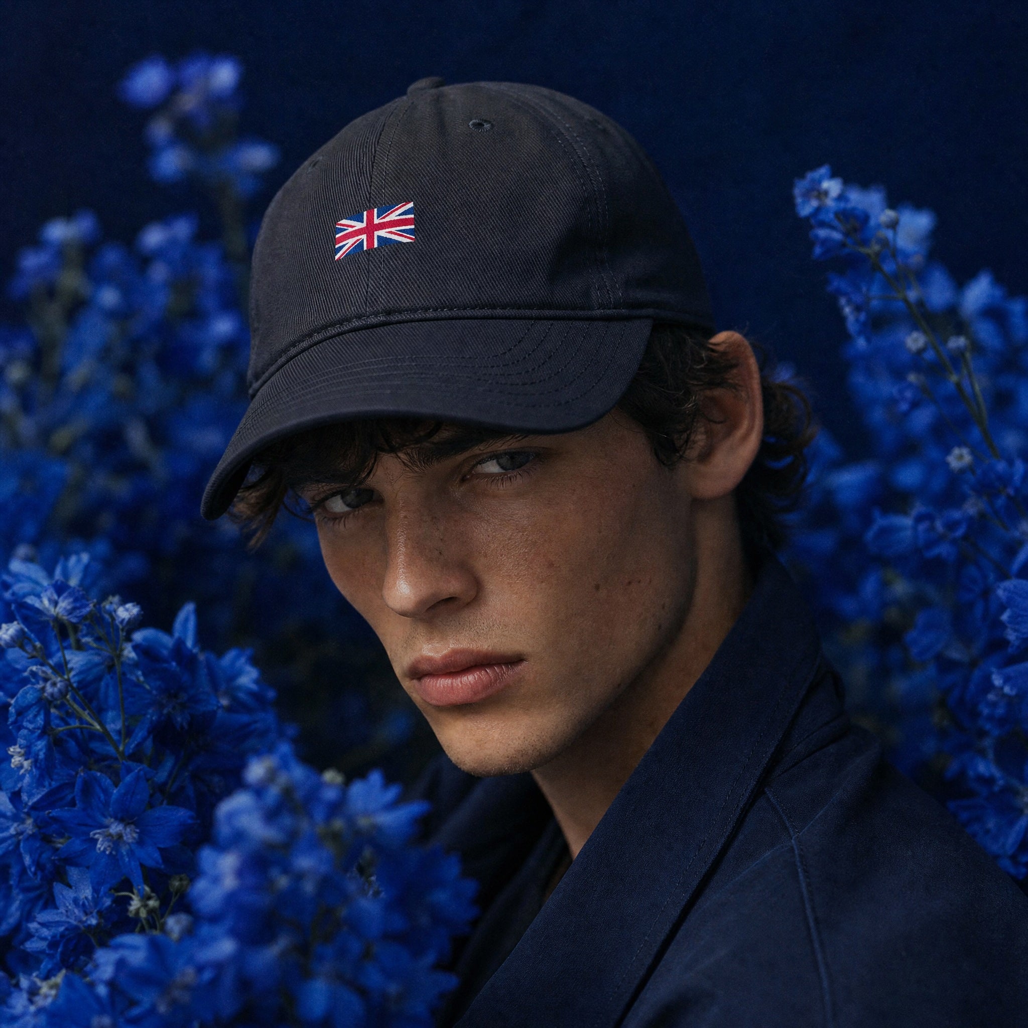 Jolly & Goode Hats Dark Navy Union Jack Hat | 100% Cotton | Low-Profile Cheeky British Style