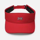 Jolly & Goode Hats Embroidered Union Jack Visor | FlexFit Cheeky British Style