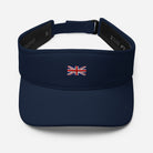 Jolly & Goode Hats Embroidered Union Jack Visor | FlexFit Cheeky British Style