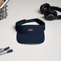 Jolly & Goode Hats Navy Embroidered Union Jack Visor | FlexFit Cheeky British Style