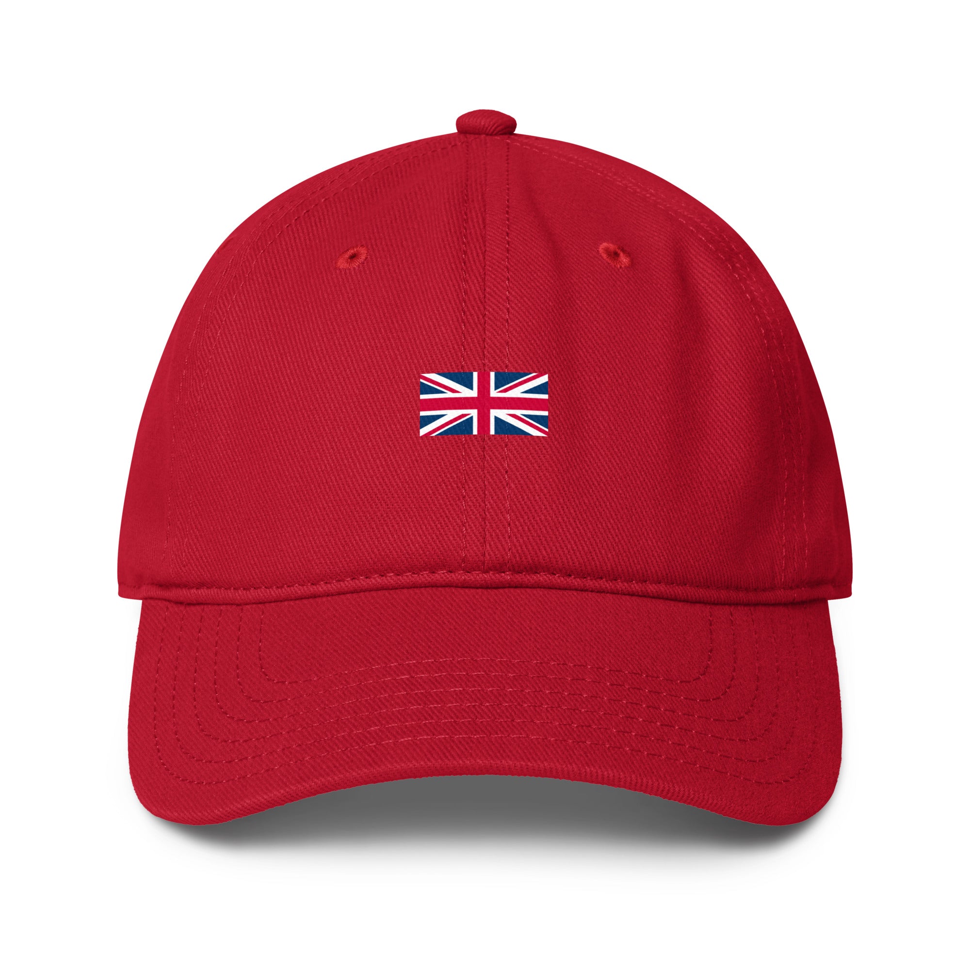 Jolly & Goode Hats Red Union Jack Hat | 100% Cotton | Low-Profile Cheeky British Style