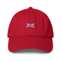 Jolly & Goode Hats Red Union Jack Hat | 100% Cotton | Low-Profile Cheeky British Style
