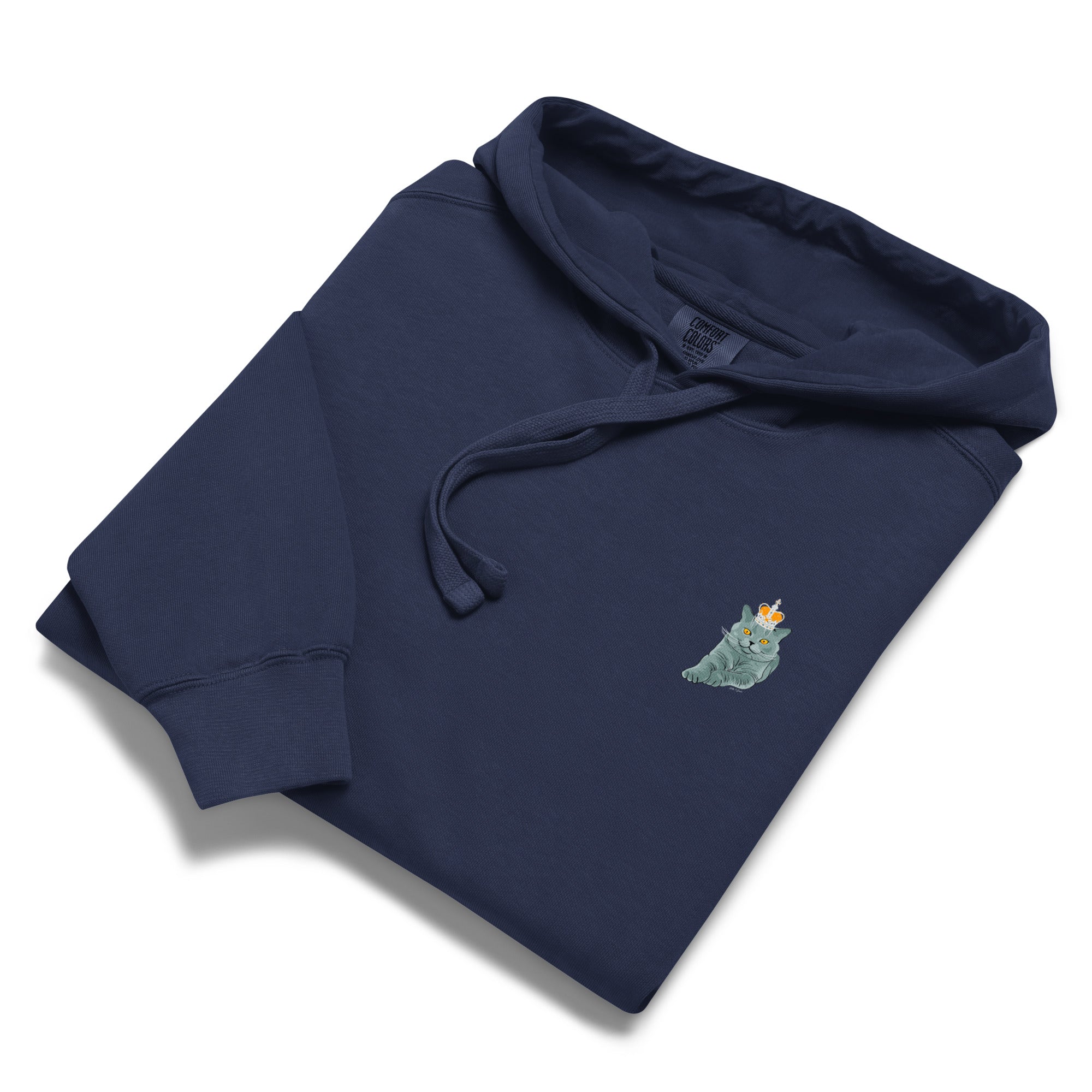 Jolly & Goode Hoodies British Blue Hoodie | Garment-dyed Cheeky British Style