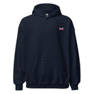 Jolly & Goode Hoodies Navy / S Union Jack Hoodie | Subtle Left Chest Cheeky British Style