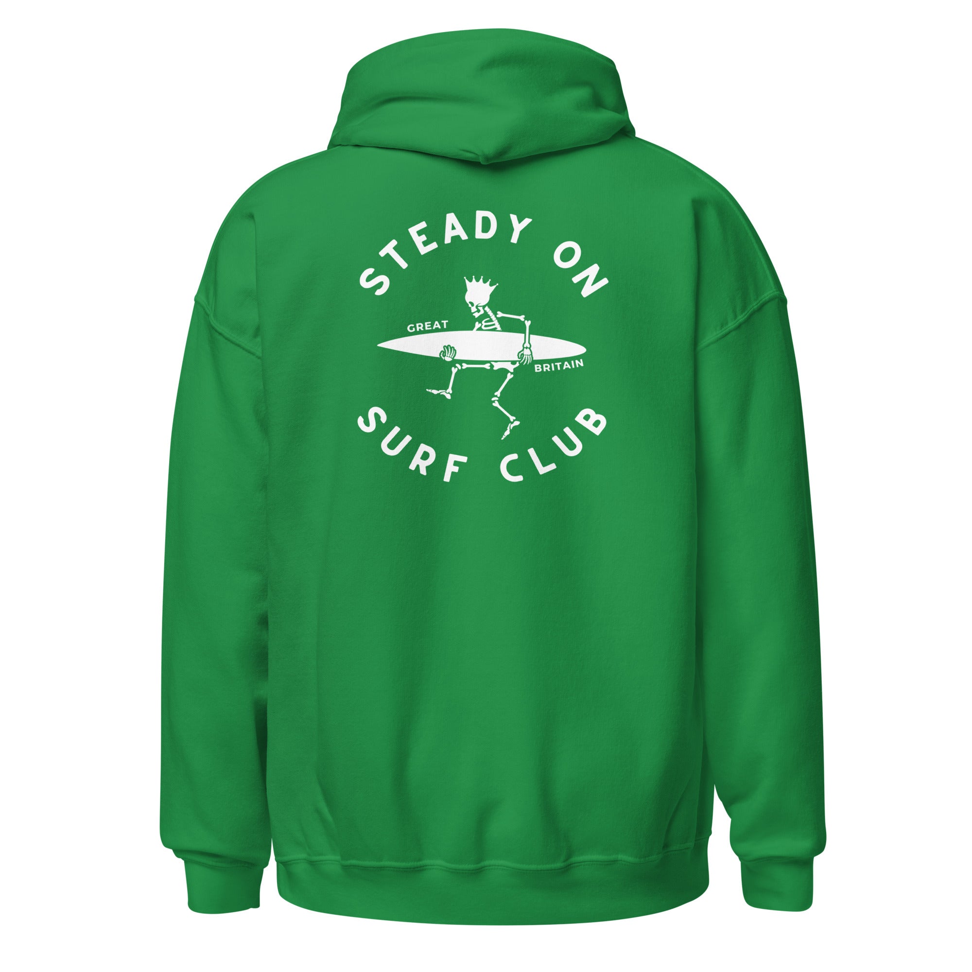 Jolly & Goode Hoodies Steady On Surf Club Skeleton Surf King Hoodie Cheeky British Style