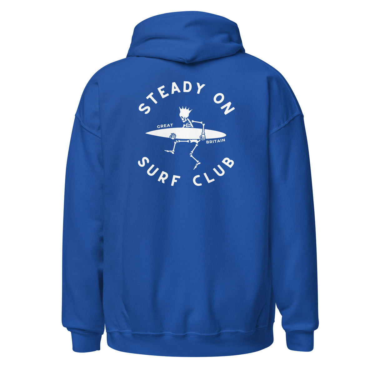 Jolly & Goode Hoodies Steady On Surf Club Skeleton Surf King Hoodie Cheeky British Style