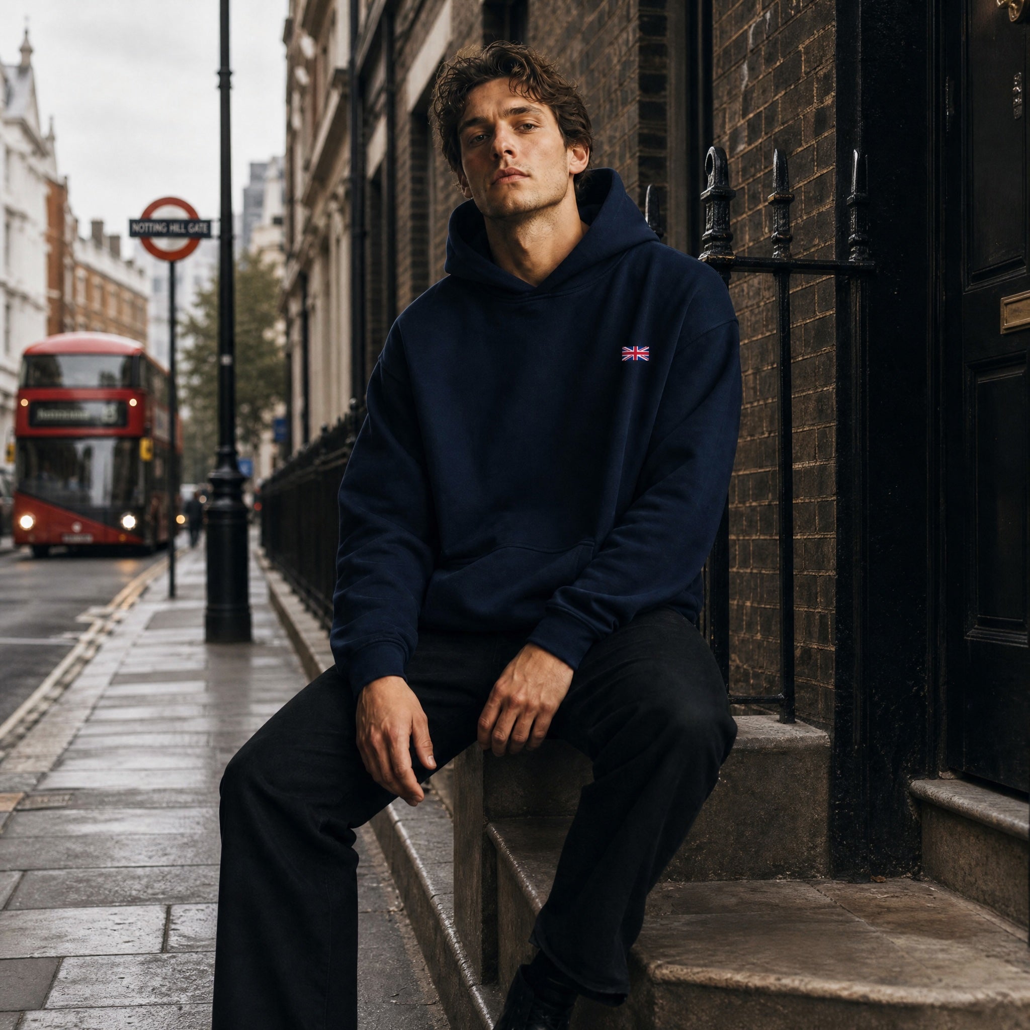 Jolly & Goode Hoodies Union Jack Hoodie | Subtle Left Chest Cheeky British Style