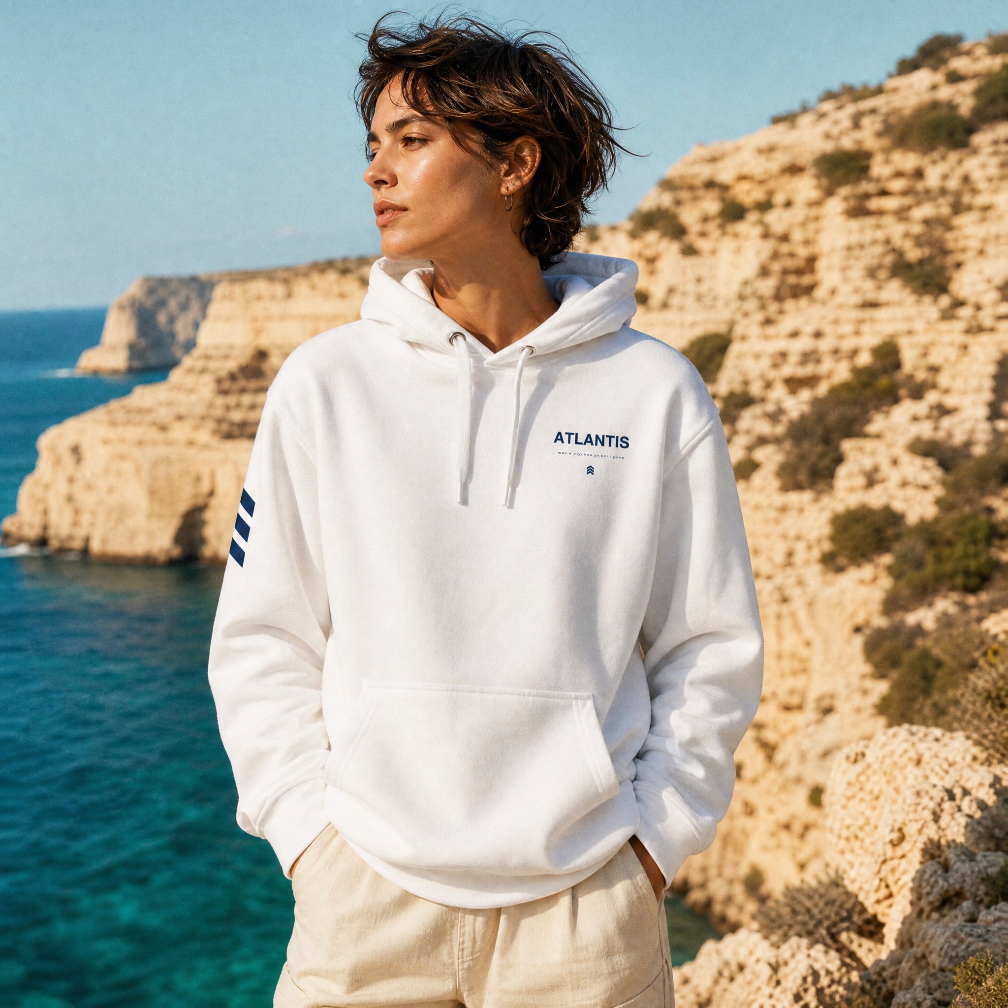 Jolly & Goode Hoodies White / S The Atlantis Hoodie | Unisex Cheeky British Style