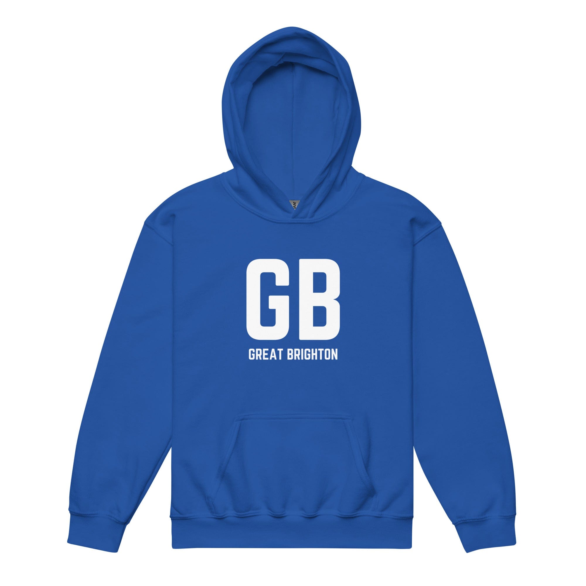 Jolly & Goode Kids Hoodies Royal / XS Team GB Great Brighton Youth Heavy Blend Hoodie Cheeky British Style