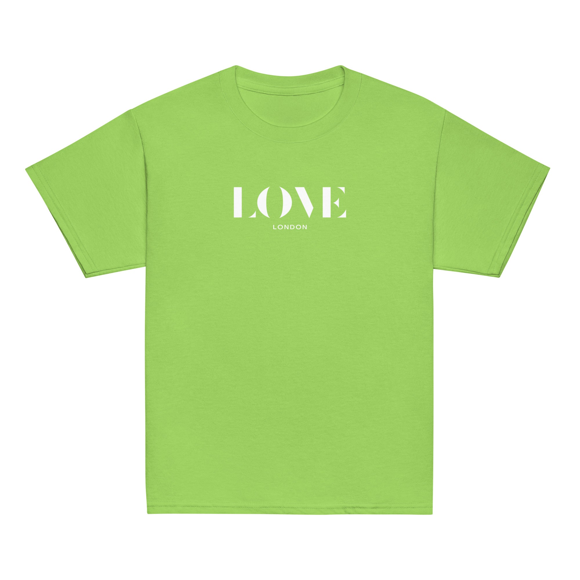Jolly & Goode kids shirts Lime / XS Love London Youth T-shirt | Unisex Cheeky British Style
