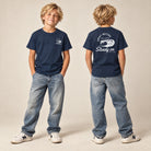 Jolly & Goode kids shirts Navy / XS Steady On Surf Club Kids T-Shirt Cheeky British Style