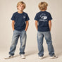 Jolly & Goode kids shirts Navy / XS Steady On Surf Club Kids T-Shirt Cheeky British Style