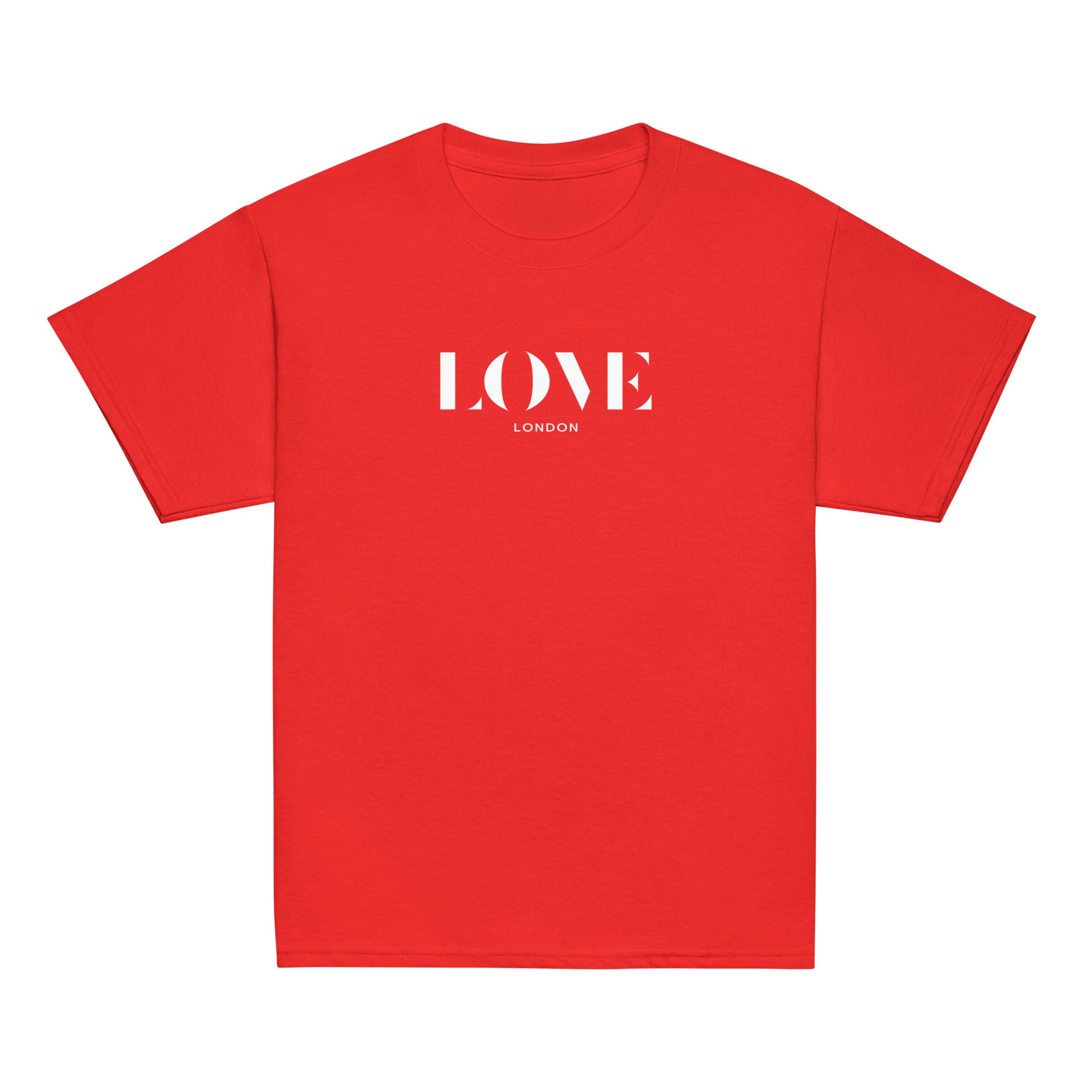 Jolly & Goode kids shirts Red / XS Love London Youth T-shirt | Unisex Cheeky British Style